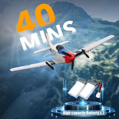 Volantex RC P51D 3CH RTF Airplane with Gyro – Beginner-Friendly RC Plane - www.Shopthatapp.com