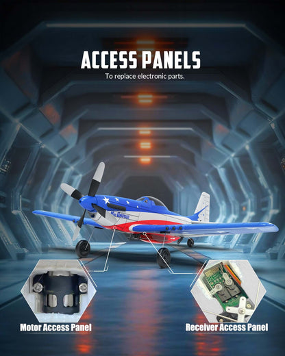 Volantex RC P51D Miss America 4CH PNP Warbird Plane | No Battery & Transmitter - www.Shopthatapp.com