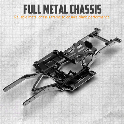 RACENT RCS24 1/24 4WD All-Terrain RC Monster Truck with LED - www.Shopthatapp.com