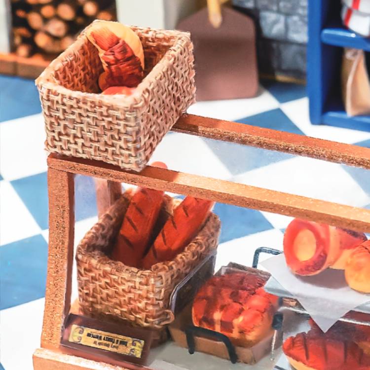 1:24 DIY Mini Dollhouse Kit | Nancy's Bakeshop - www.Shopthatapp.com