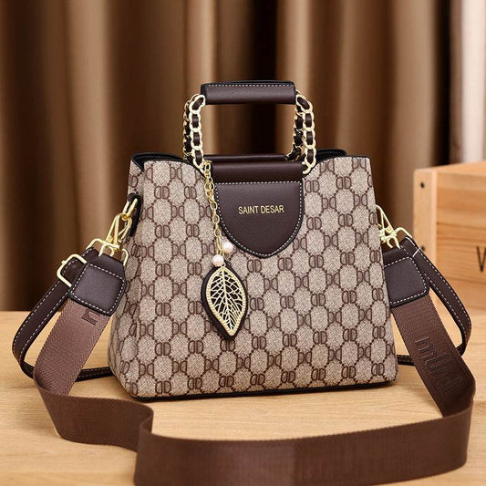 Women's Vintage Fashion Print Handbag - www.Shopthatapp.com