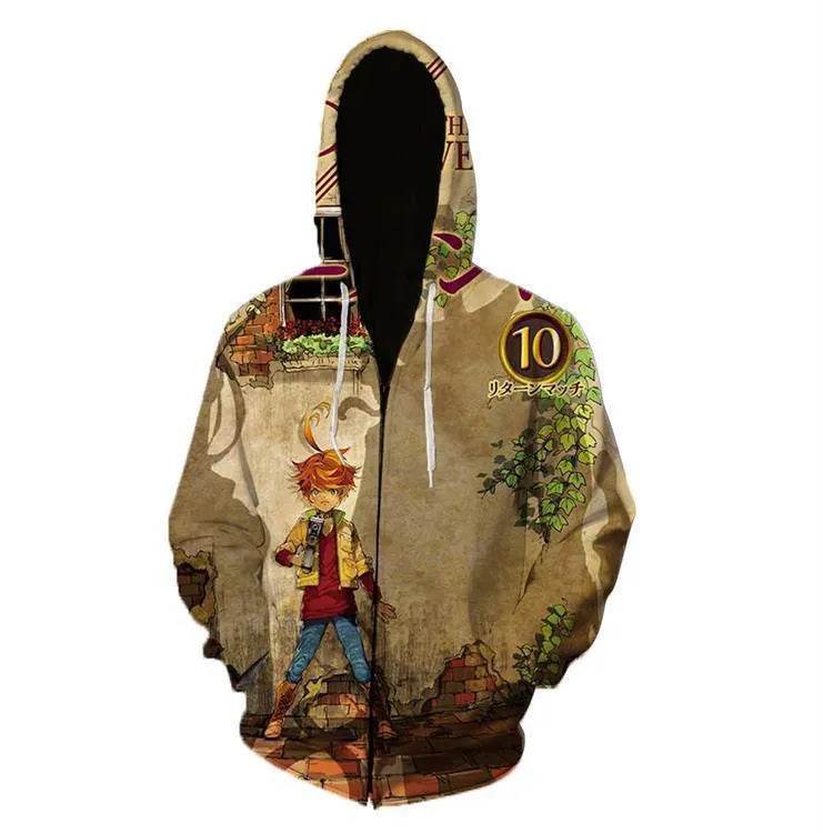 Printed Anime Cartoon Casual Fashion Zip up Hoodie Cardigan women - www.Shopthatapp.com