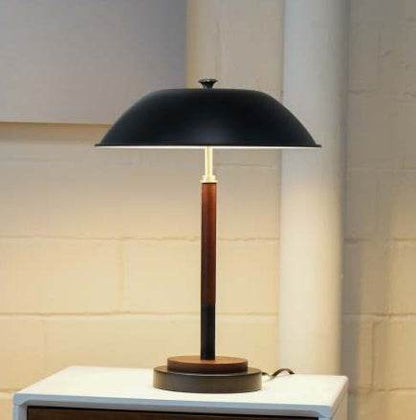 High Quality Hotel European Modern Bed Side Nightstand Decorative Led Table Desk Lamp, Cosmiclume Black Umbrella Shaped Table Lamp - Walnut - Bronze 110V - www.Shopthatapp.com