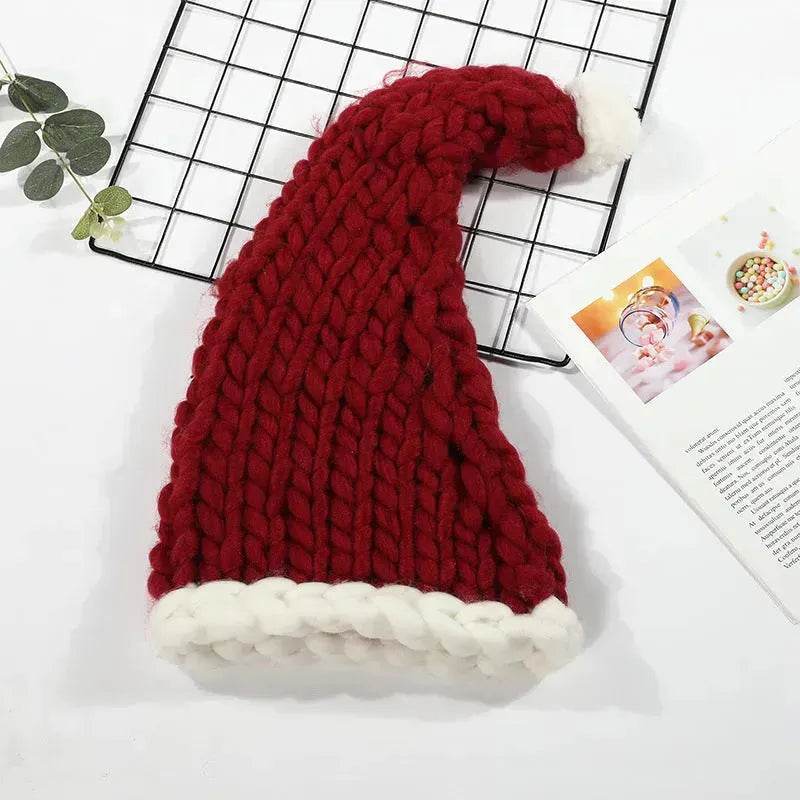 Christmas Plush Hat With Pompom Cute Winter Hat For Women Men Child - www.Shopthatapp.com