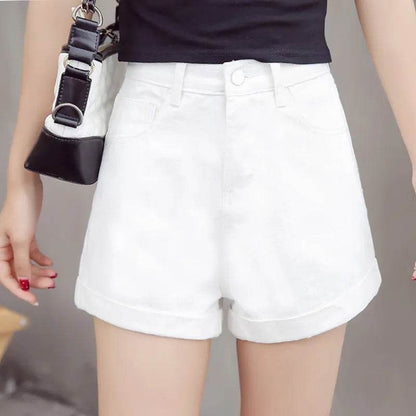 High Waisted Smoked Gray Denim Shorts For Women - www.Shopthatapp.com