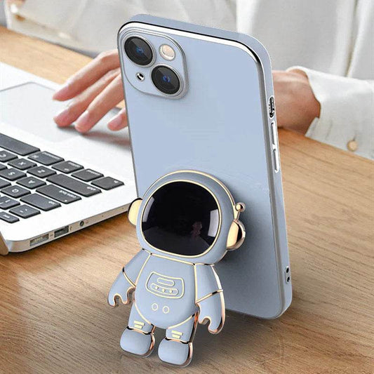 3D Astronaut Phone Case Anti-Drop Electroplating Bracket - www.Shopthatapp.com