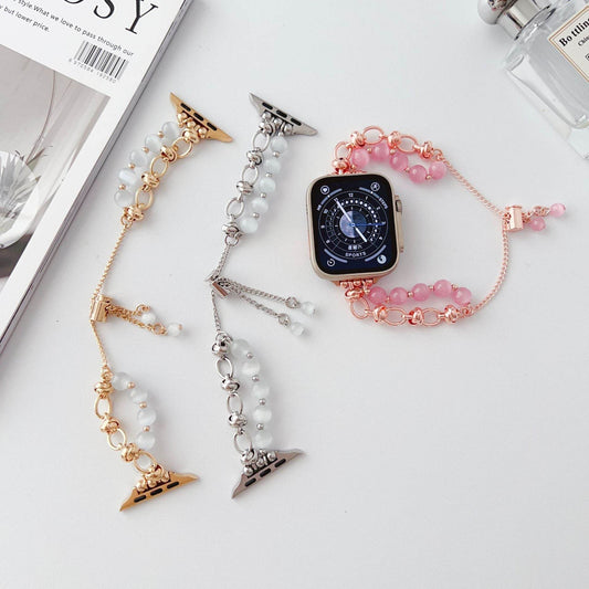 Women Fashion Smart watch Beaded Replacement Watch strap - www.Shopthatapp.com