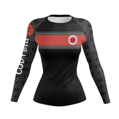 Printed Slim Fit Long Sleeve Workout Tops for Women - www.Shopthatapp.com