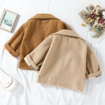 Autumn New Plush Plaid Reversible Coat - www.Shopthatapp.com