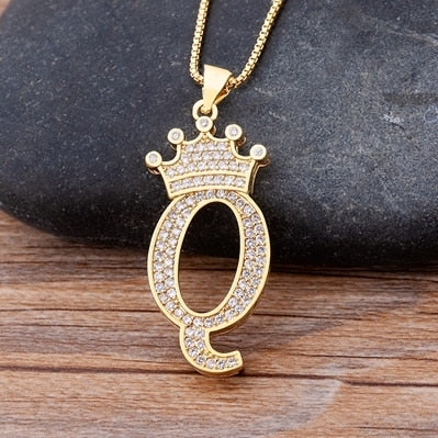 Letter Pendant with Chain - Gold - www.Shopthatapp.com