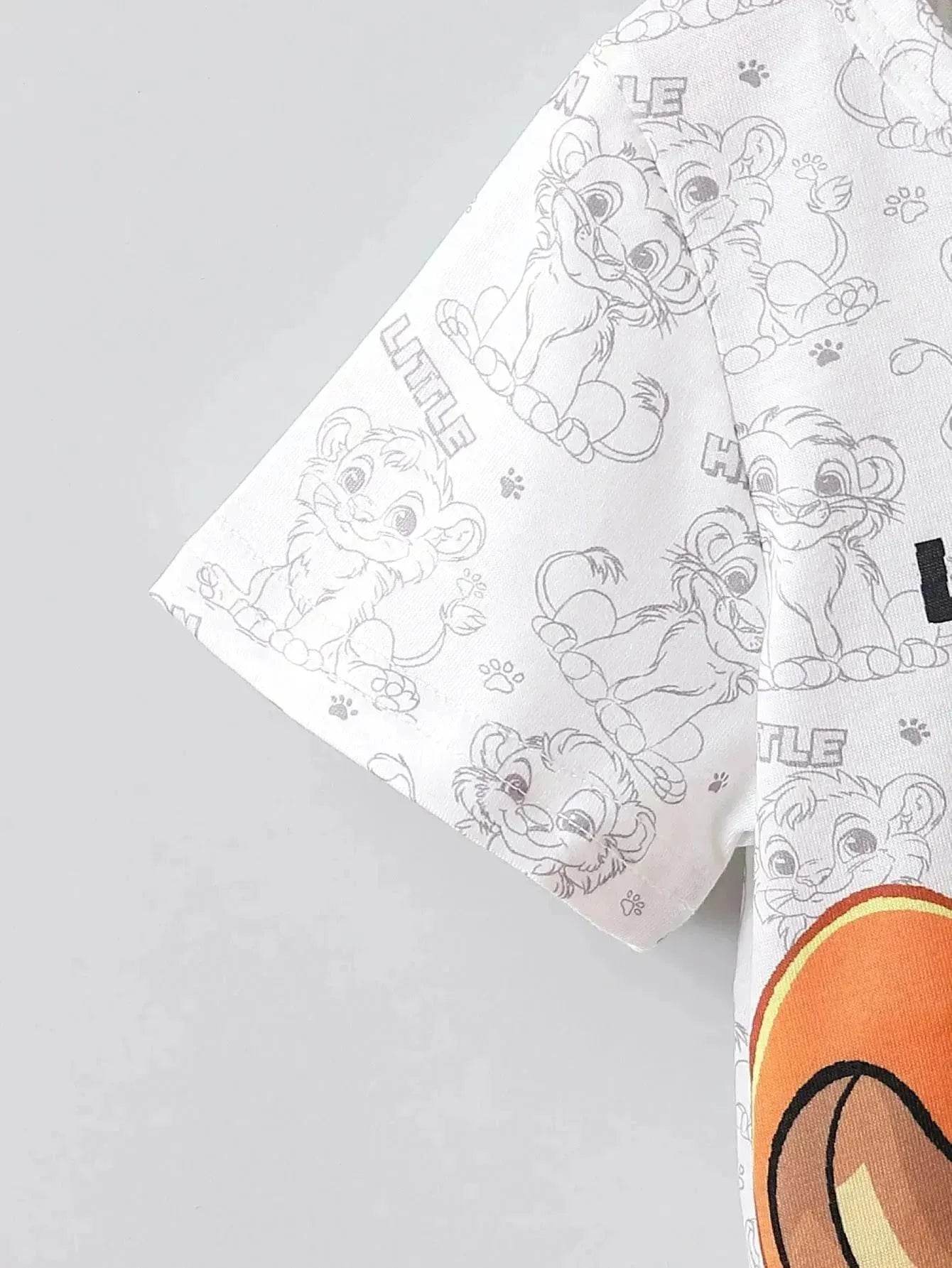 Cartoon Baby Clothing Short Pant Two-piece Set for boys - www.Shopthatapp.com