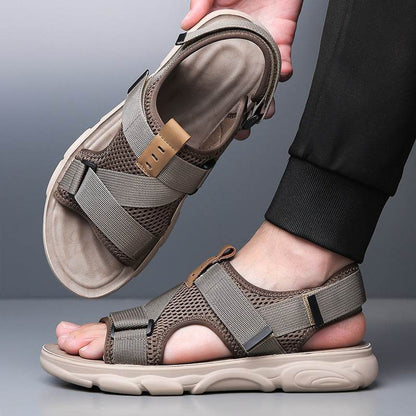 Men's Soft Bottom Non-slip All-matching Outer Wear Roman Beach Shoes - www.Shopthatapp.com
