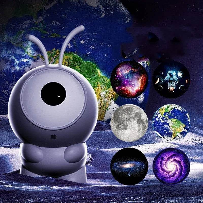 6in1 Night Light Rotating Galaxy Starry Bedroom Projector Decor Lamp - www.Shopthatapp.com