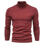 Men's Plain Slim Pullover Polo Sweatshirt Turtleneck Sweater Winter Casual Tops Men - www.Shopthatapp.com