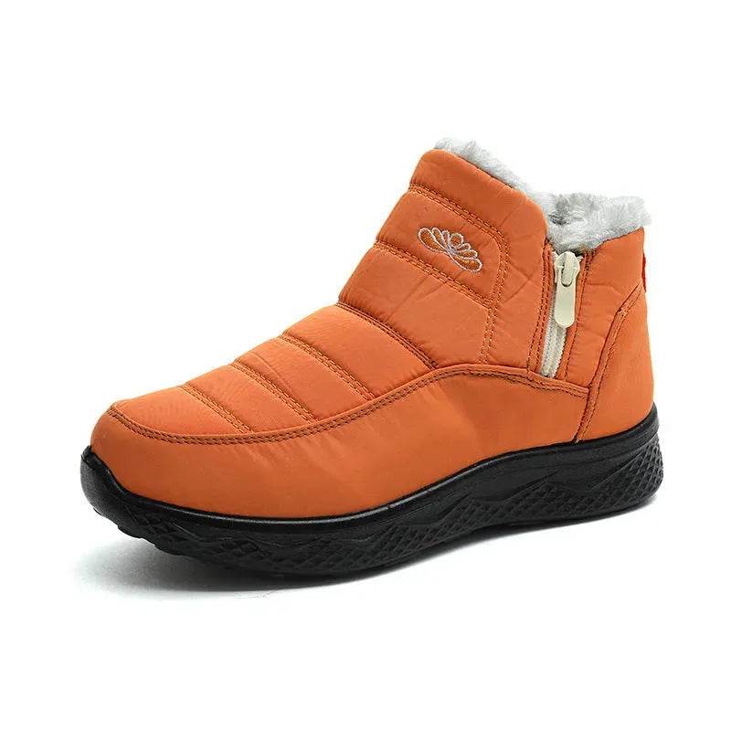 Winter Women's Cotton-padded Thick fleece lined Ankle Snow Boots - www.Shopthatapp.com