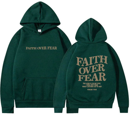 New Hoodie Faith Fear Men's And Women's Printed Sweatshirt’s - www.Shopthatapp.com