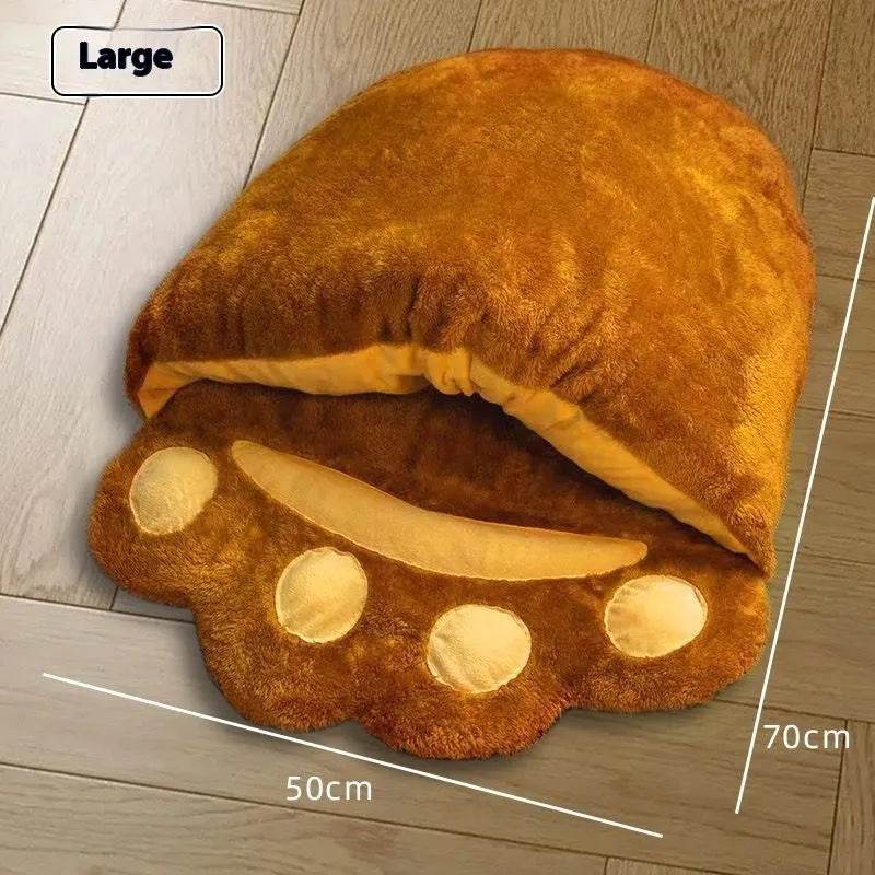 Winter Warm Thickened House Semi-closed Cat Nest - www.Shopthatapp.com