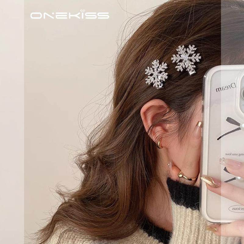 Crystal Snowflake Pearl flower Retro Hair Clip - www.Shopthatapp.com