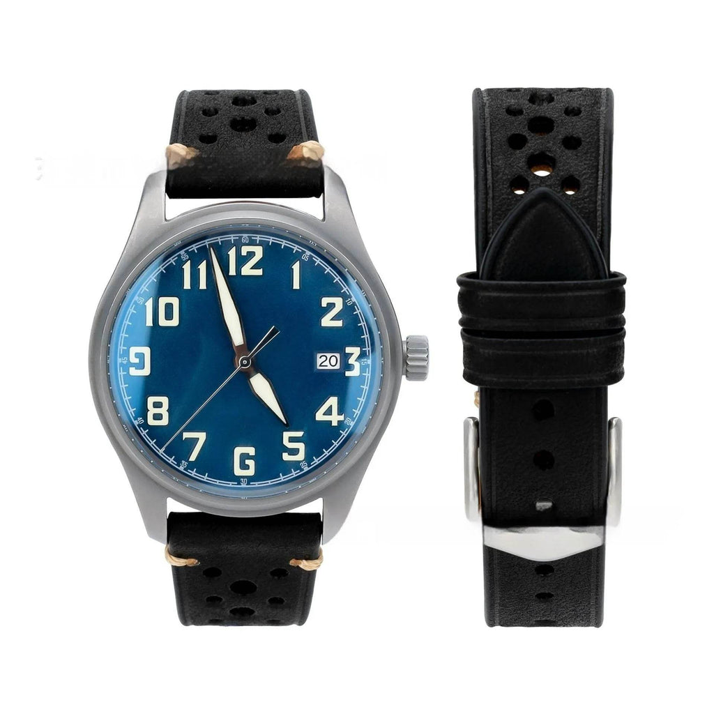 20mm Watch First Layer Cow Leather Watch Strap Retro Comfort - www.Shopthatapp.com