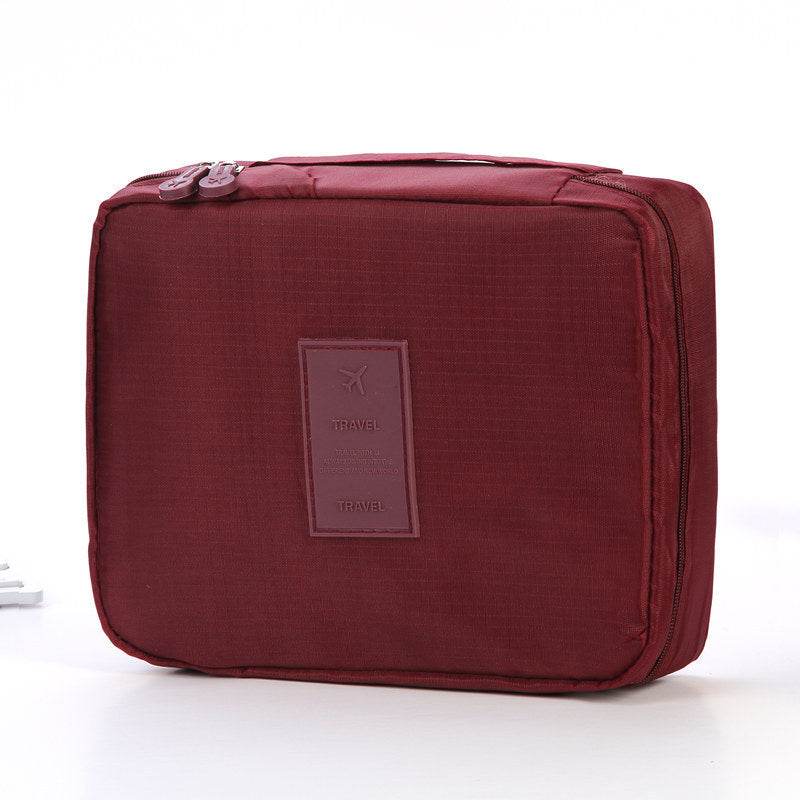 Portable Cosmetic Bag Waterproof Divider Multi-grid Pockets Toiletry Bags Travel Storage Handbags Women Make Up Bag - www.Shopthatapp.com