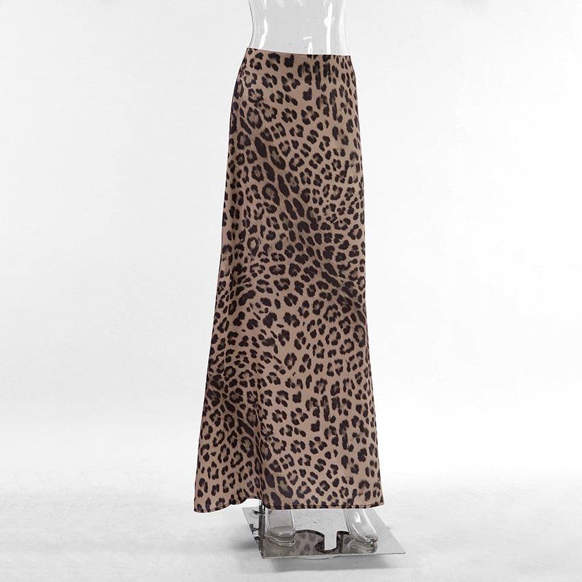 Leopard Long Skirt Fashion Mermaid Skirt Womens Clothing - www.Shopthatapp.com