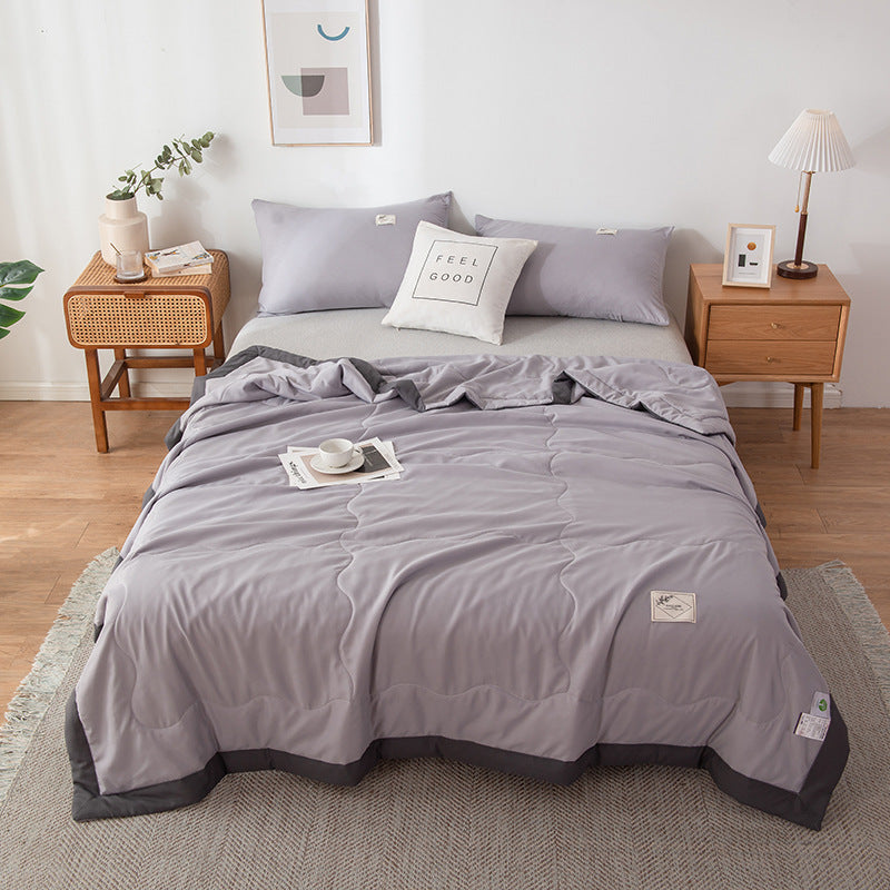 Pure Color Washed Cotton Summer Air Conditioning Duvet - www.Shopthatapp.com