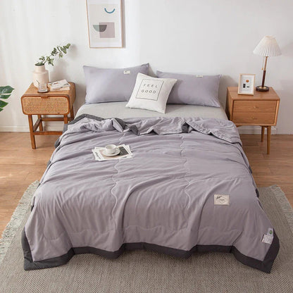 Pure Color Washed Cotton Summer Air Conditioning Duvet - www.Shopthatapp.com