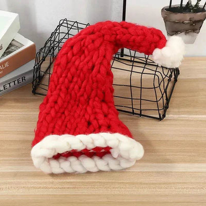 Christmas Plush Hat With Pompom Cute Winter Hat For Women Men Child - www.Shopthatapp.com