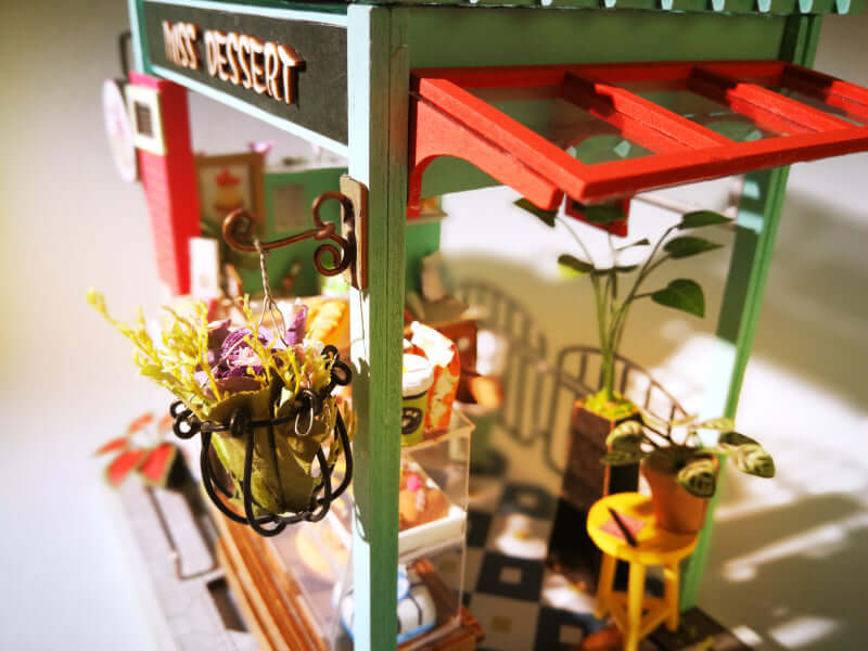 Robotime DIY 1:24 Mini Dessert Shop Dollhouse Kit - www.Shopthatapp.com