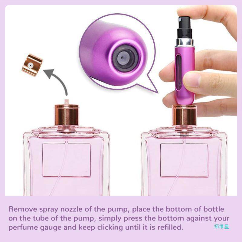 Mini Portable Refillable Perfume Atomizer Spray Bottle - www.Shopthatapp.com