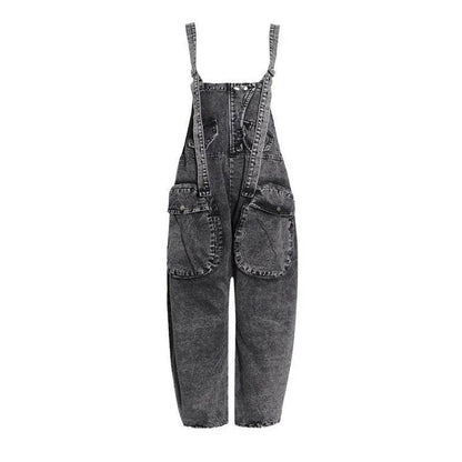 Personality Street Tooling Style Overall Baggy Jeans Pant Women - www.Shopthatapp.com