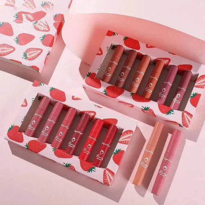 6pcs Box Strawberry Set Lip Gloss Non-stick Cup - www.Shopthatapp.com