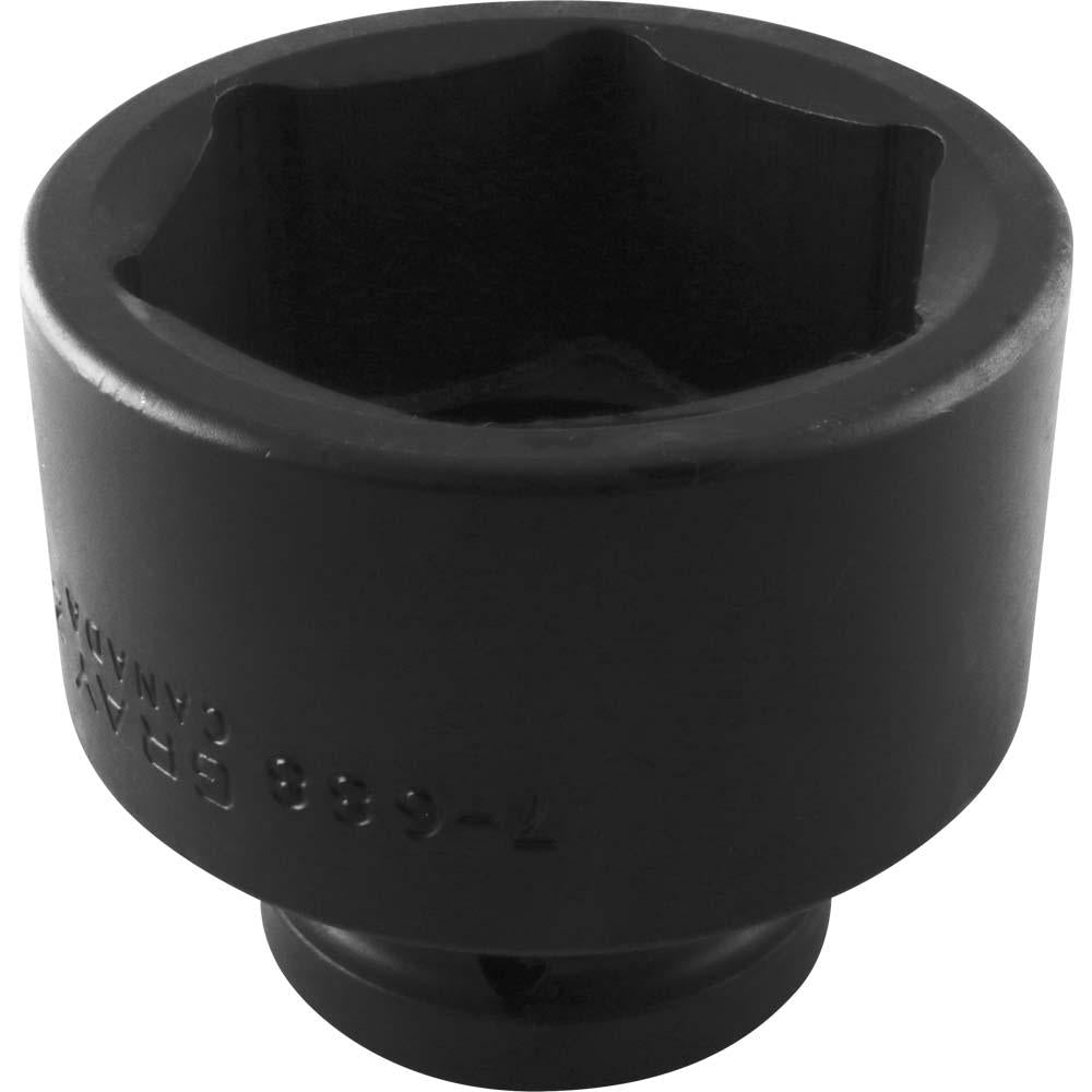 1"-Antrieb, 6-Punkt-Standardlänge – schlagfeste, schwarze Industrielackierung