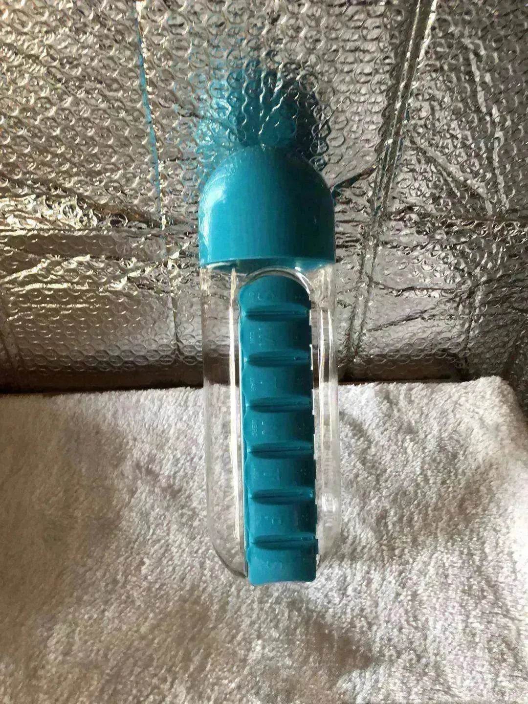 7-Day Pillbox Water Bottle Travel Organizer - www.Shopthatapp.com