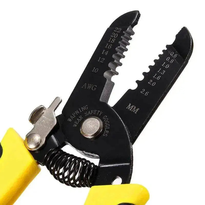 7 In 1 Carbon Steel Multifunctional Electrician Wire Stripper - www.Shopthatapp.com #