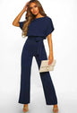 7-color Fashion Lace-up Button Short-sleeved Women's Jumpsuit - www.Shopthatapp.com