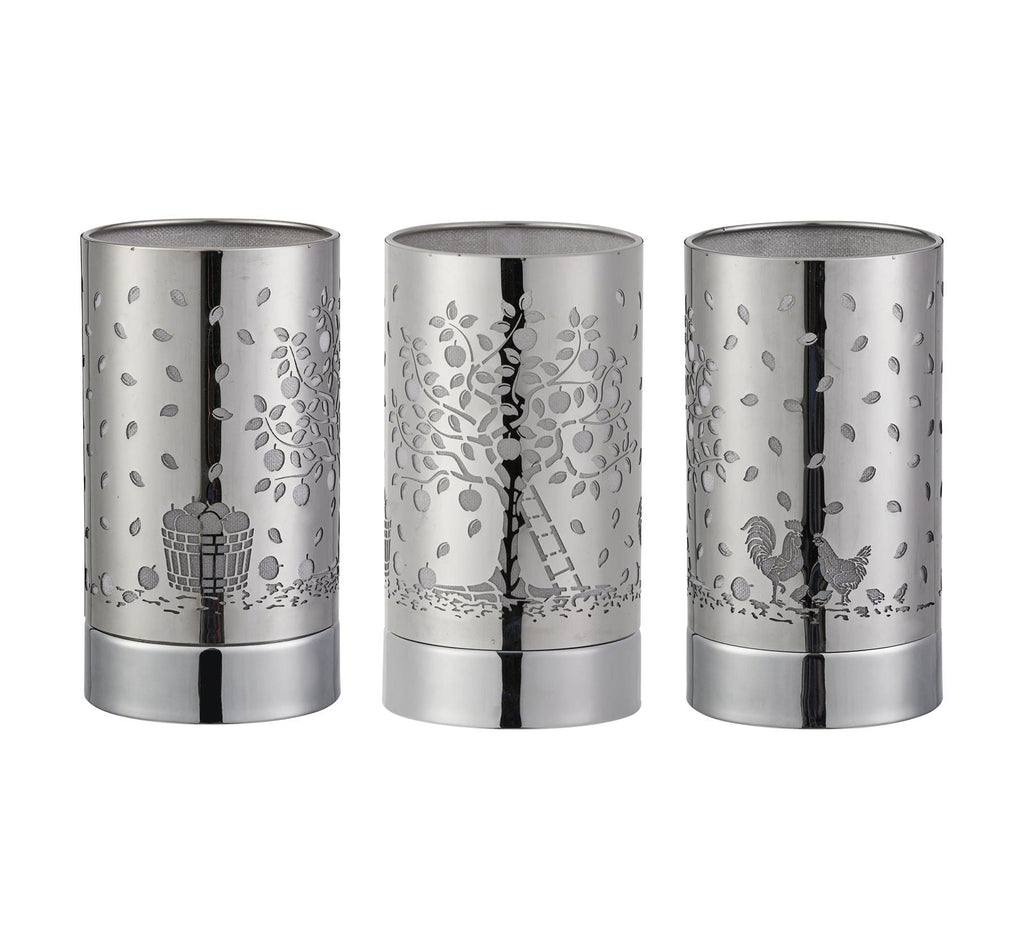 7" Touch lamp/Oil burner/Wax warmer - Silver Apple Tree - www.Shopthatapp.com