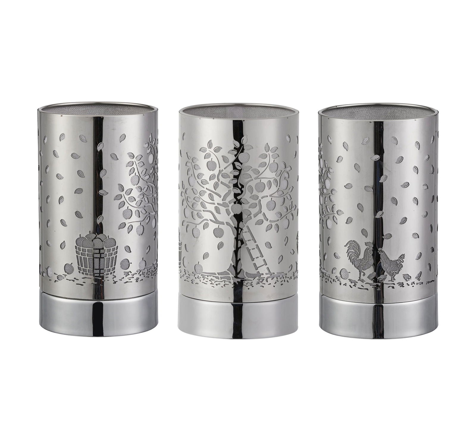 7" Touch lamp/Oil burner/Wax warmer - Silver Apple Tree - www.Shopthatapp.com