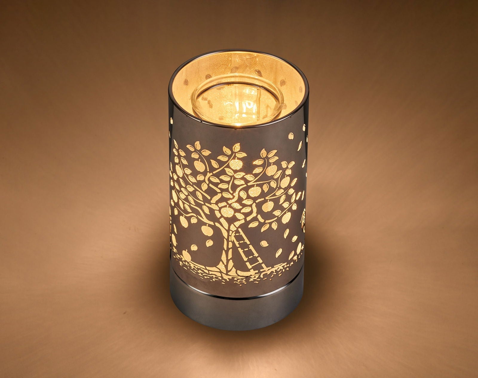 7" Touch lamp/Oil burner/Wax warmer - Silver Apple Tree - www.Shopthatapp.com