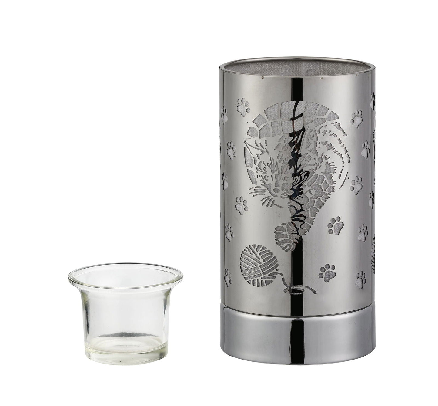 7" Touch lamp/Oil burner/Wax warmer - SilverCat - www.Shopthatapp.com