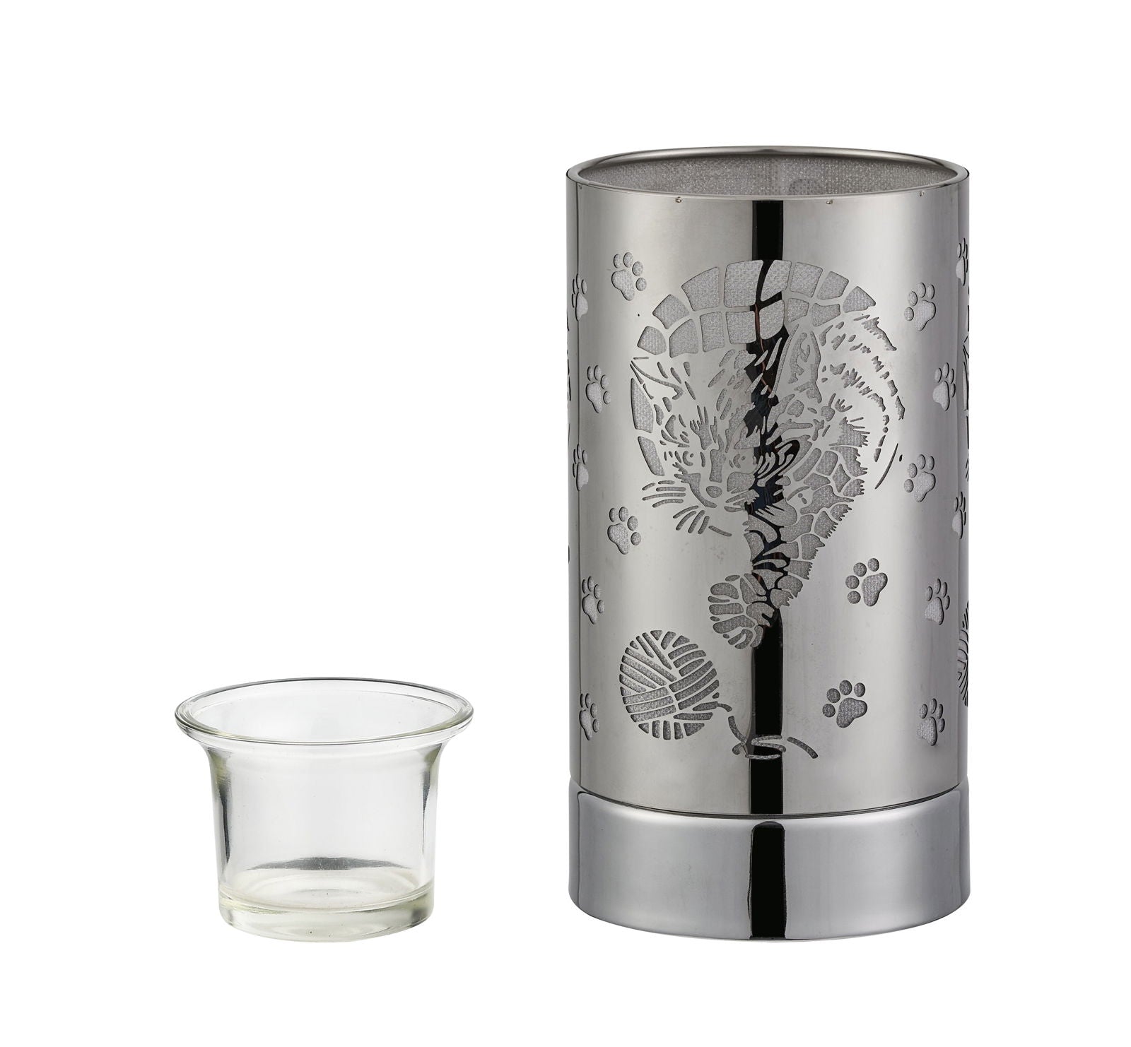7" Touch lamp/Oil burner/Wax warmer - SilverCat - www.Shopthatapp.com