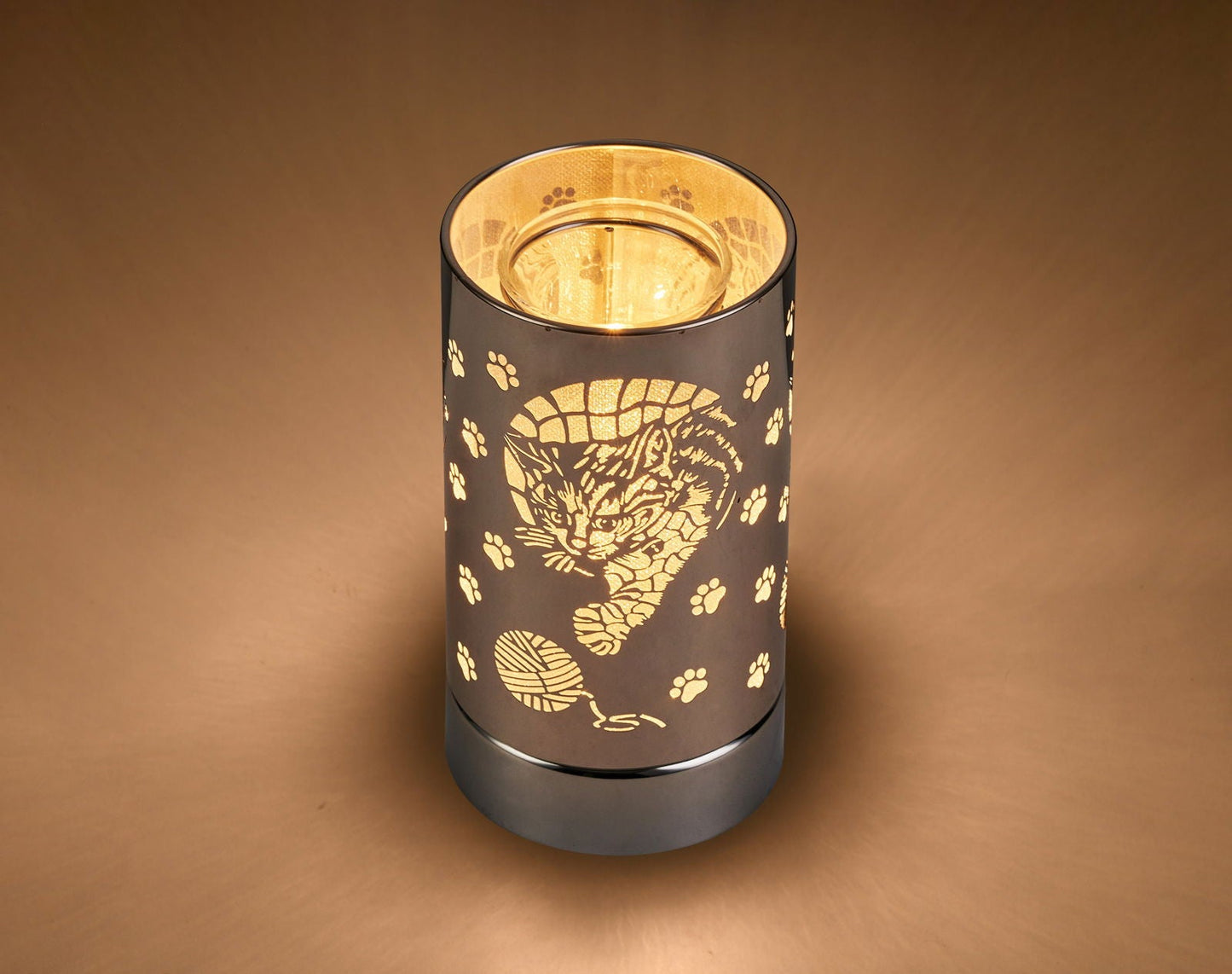 7" Touch lamp/Oil burner/Wax warmer - SilverCat - www.Shopthatapp.com