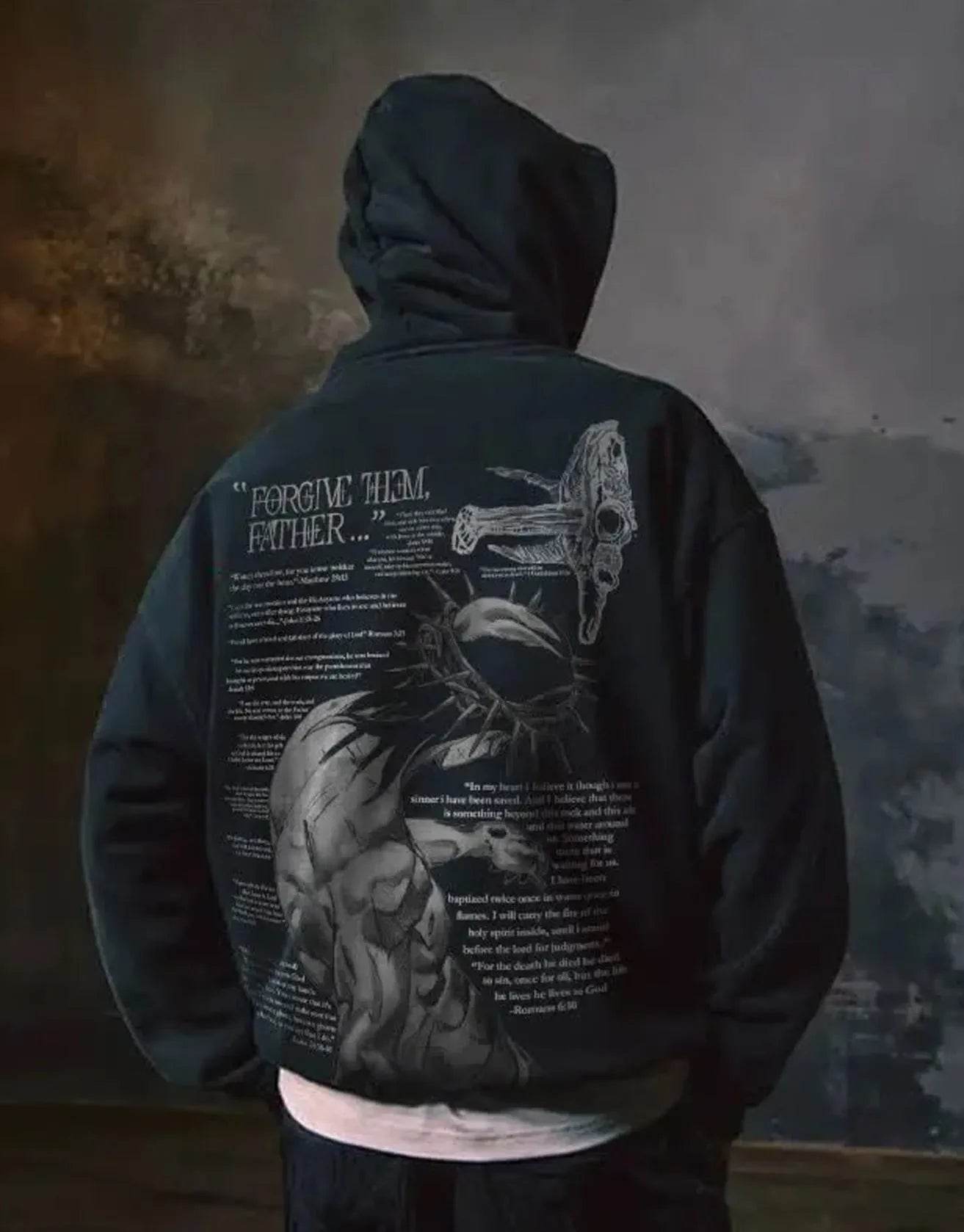 Men's Casual Printed Oversized Hoodie Sweatshirt Hip Pop Streetwear - www.Shopthatapp.com