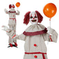5.7ft Eye Red Light Vibration Clown Sound Voice Control, Standing Balloon Clown, Battery Model - Battery Not Included, Halloween Standing Decoration - www.Shopthatapp.com