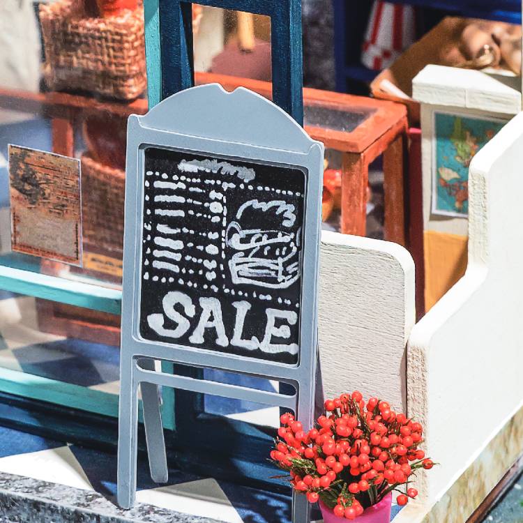 1:24 DIY Mini Dollhouse Kit | Nancy's Bakeshop - www.Shopthatapp.com