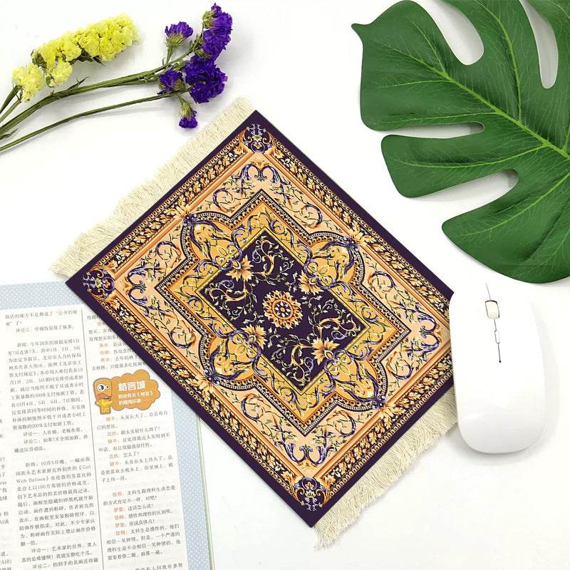 Office mouse pad, Suede fringe mouse pad Hot rubber  Bohemian style - www.Shopthatapp.com