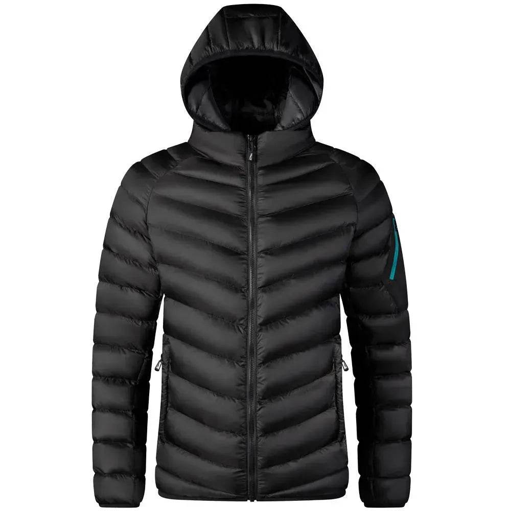 Winter Padded Thick Hooded Puffer Rain Jacket for men - www.Shopthatapp.com