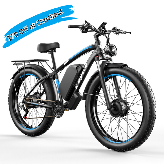E·BYCCO 24'' EB10 Peak 5000W 52V 32Ah Dual Motors Electric Bike for Women and Men - www.Shopthatapp.com