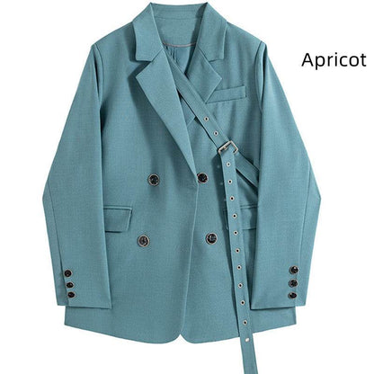 Design Niche Laced Blue Blazer Women - www.Shopthatapp.com