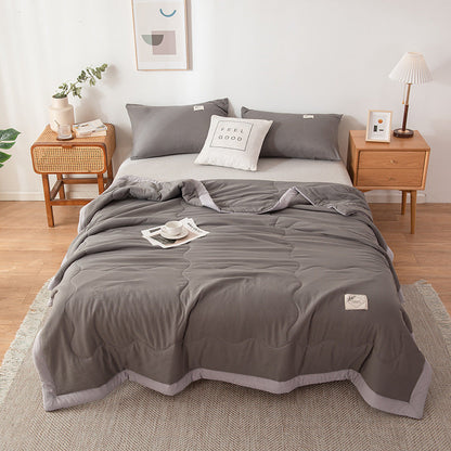 Pure Color Washed Cotton Summer Air Conditioning Duvet - www.Shopthatapp.com